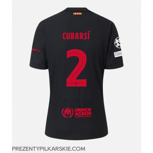 Stroje piłkarskie Barcelona Pau Cubarsi #2 Koszulka Wyjazdowej 2024-25 Krótki Rękaw